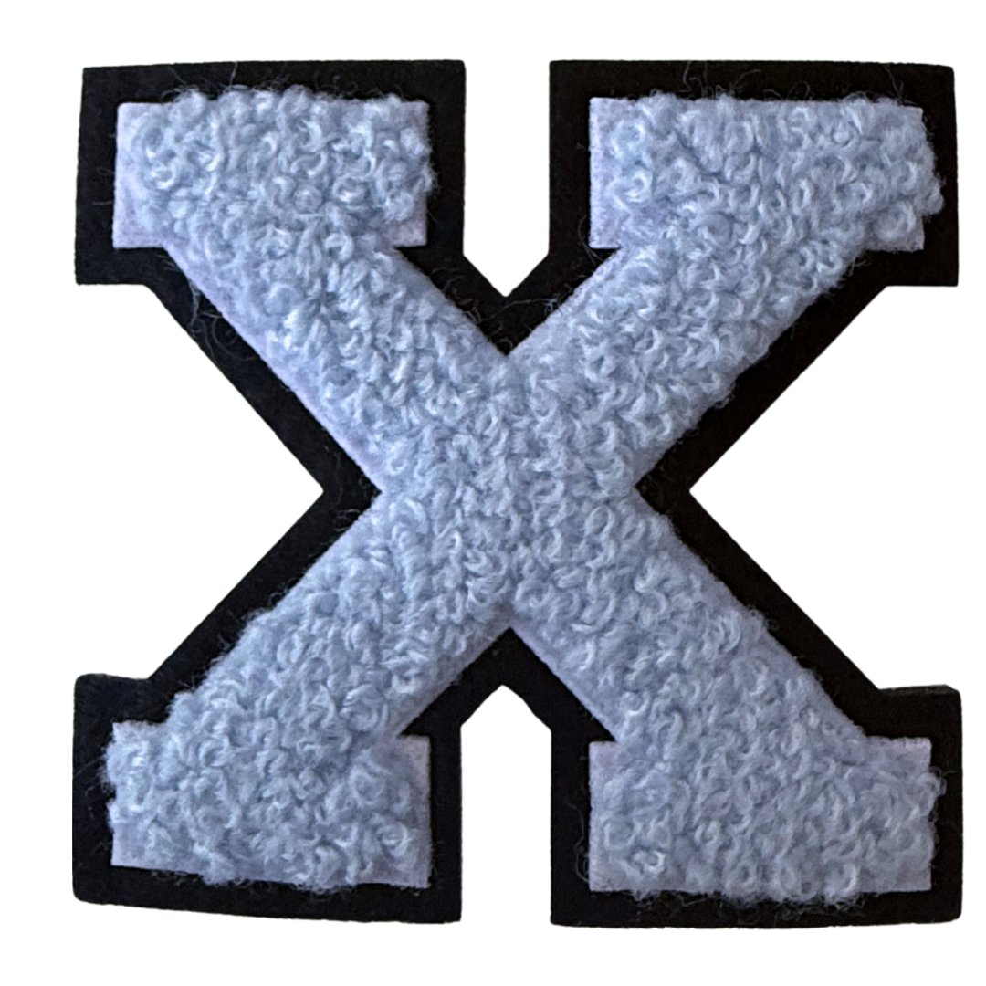 Patch Points - Wholesale Patch - Baby Blue Varsity Letter Sticker & Iron On23