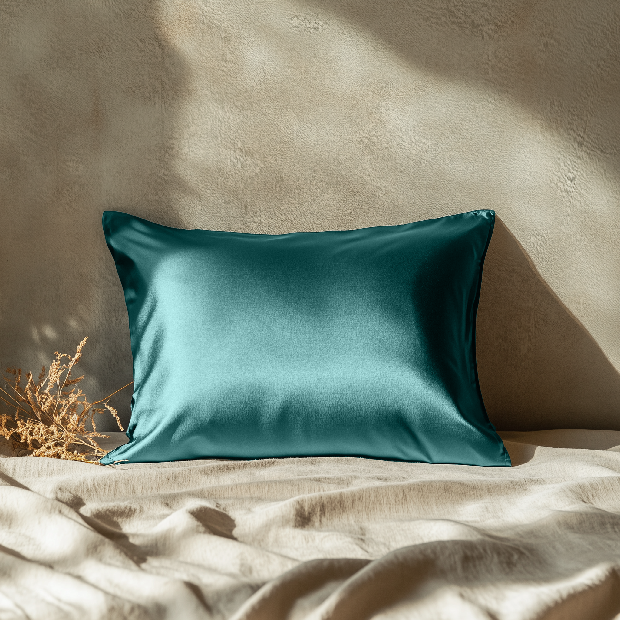 Sunday Silks - Wholesale Bedding Pillowcase/Sham - Silk Pillowcase Teal Sapphire Queen (Pack of 1)1