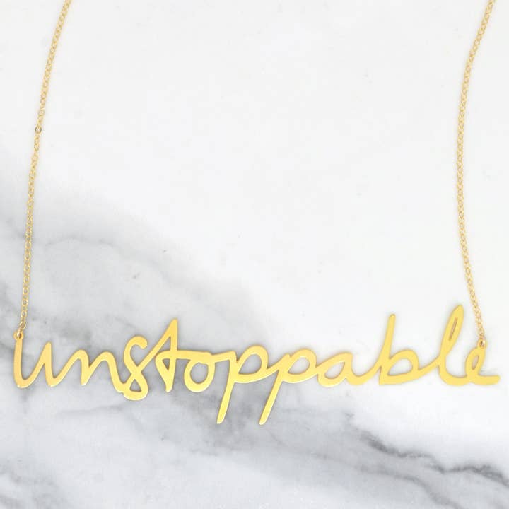 Collier Empowerment Unstoppable pour la vente par Brevity.