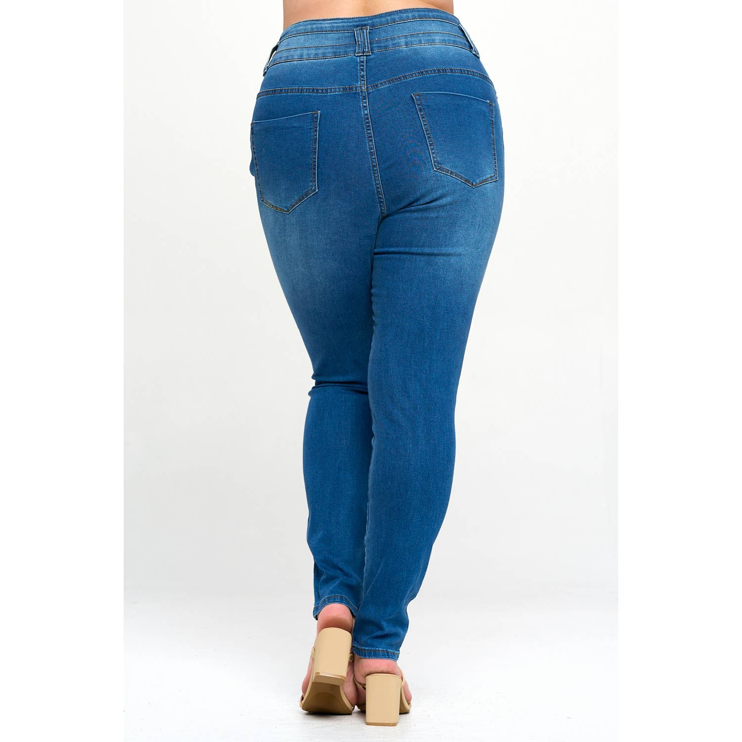 Blue Turtle – Großhandel Jeans – Damen – Blue Turtle Figurformende High-Waist Skinny Jeans in großen Größen, Modell DH2028X8