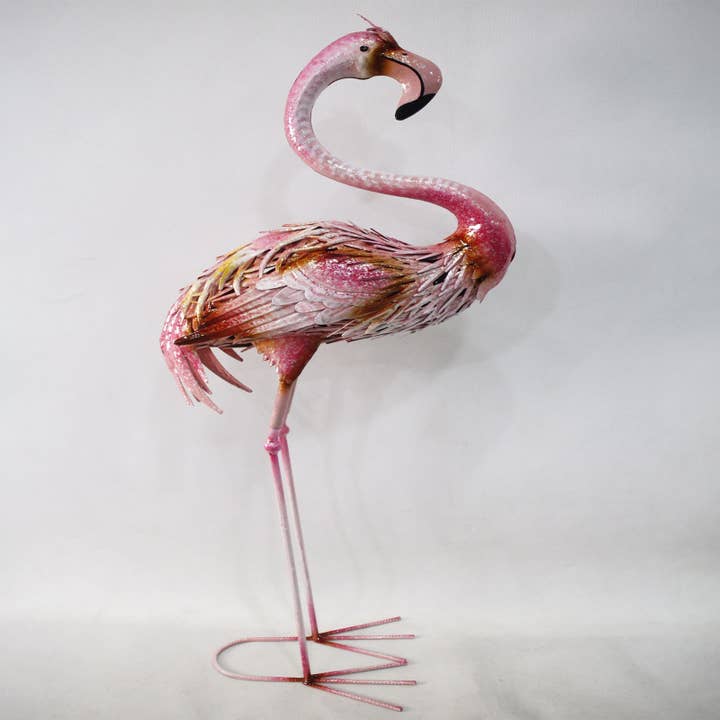 Three Star IM/EX Inc. - Wholesale Decorative Figurine - 37X15 PINK FLAMINGO (NECK DOWN)1