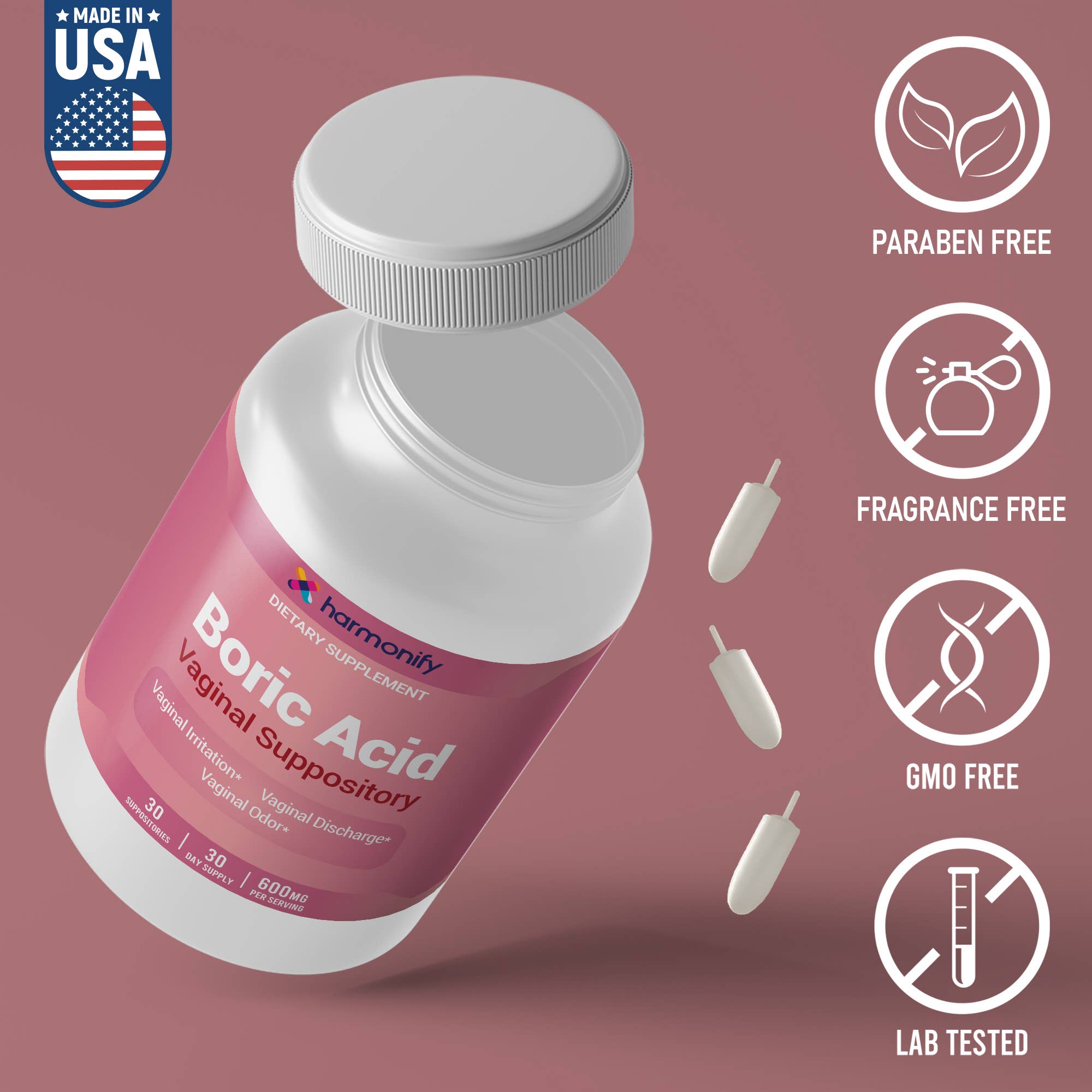 EDNA LABS - Wholesale Topical Wellness Patches - EDNA LABS Boric Acid Personal Care Suppositories – 30 ct3