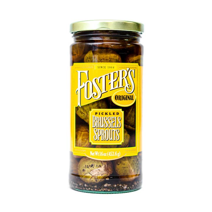 Foster's Pickled Brussels Sprouts - 16oz (6 pack) for wholesale by Foster's Pickled Products