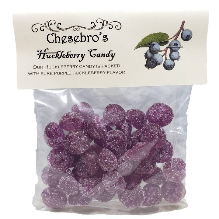 Chesebro's Handmade Confections and Candy - Wholesale Hard Candy - Huckleberry Hard Candy Drops, 4.5 oz.