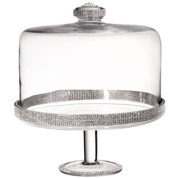 Alan Lee Collection - Wholesale Cake Stand - ALC 11in x 12in Cake Stand with Dome