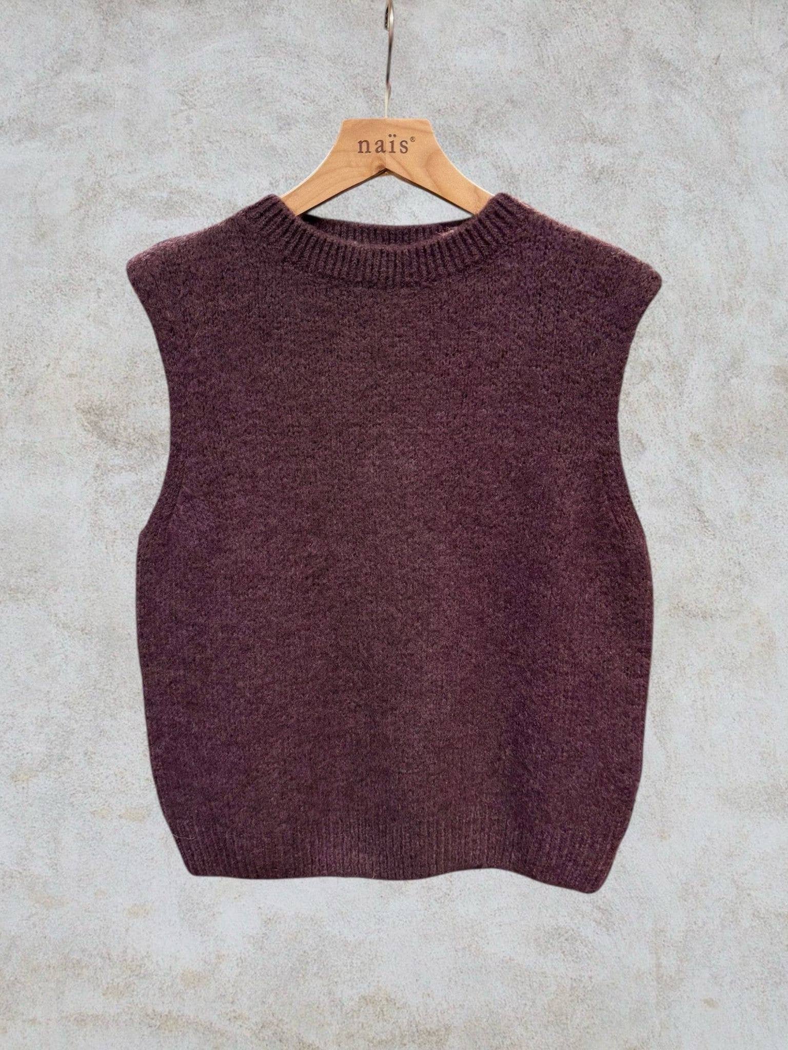 NAÏS PARIS - Wholesale Knit Sweater - Women's - Round neck sleeveless sweater in kid mohair and wool7