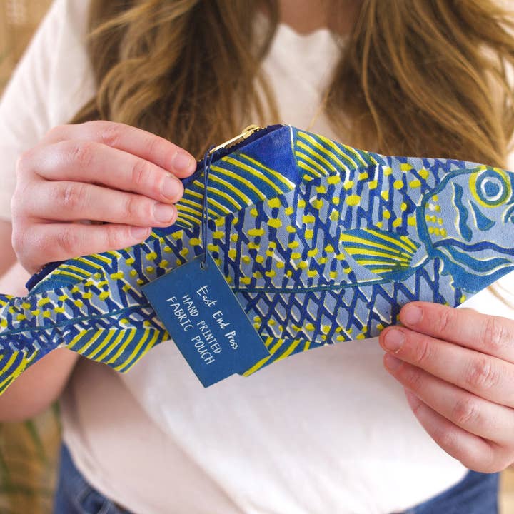 East End Press - Wholesale Pencil Case/Pouch - Fish Fabric Case3