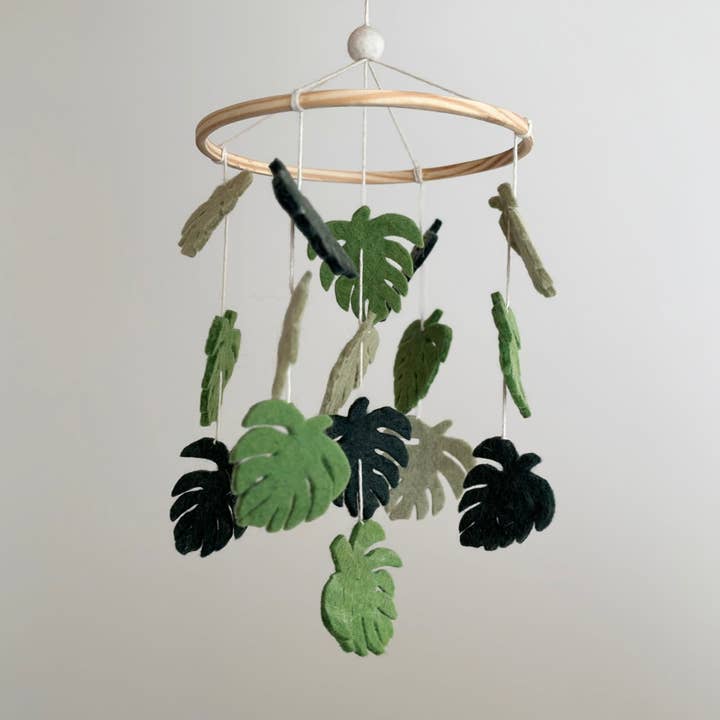 Ganapati - Wholesale Baby mobile - Felt Baby Mobile - Monstera Serenity1