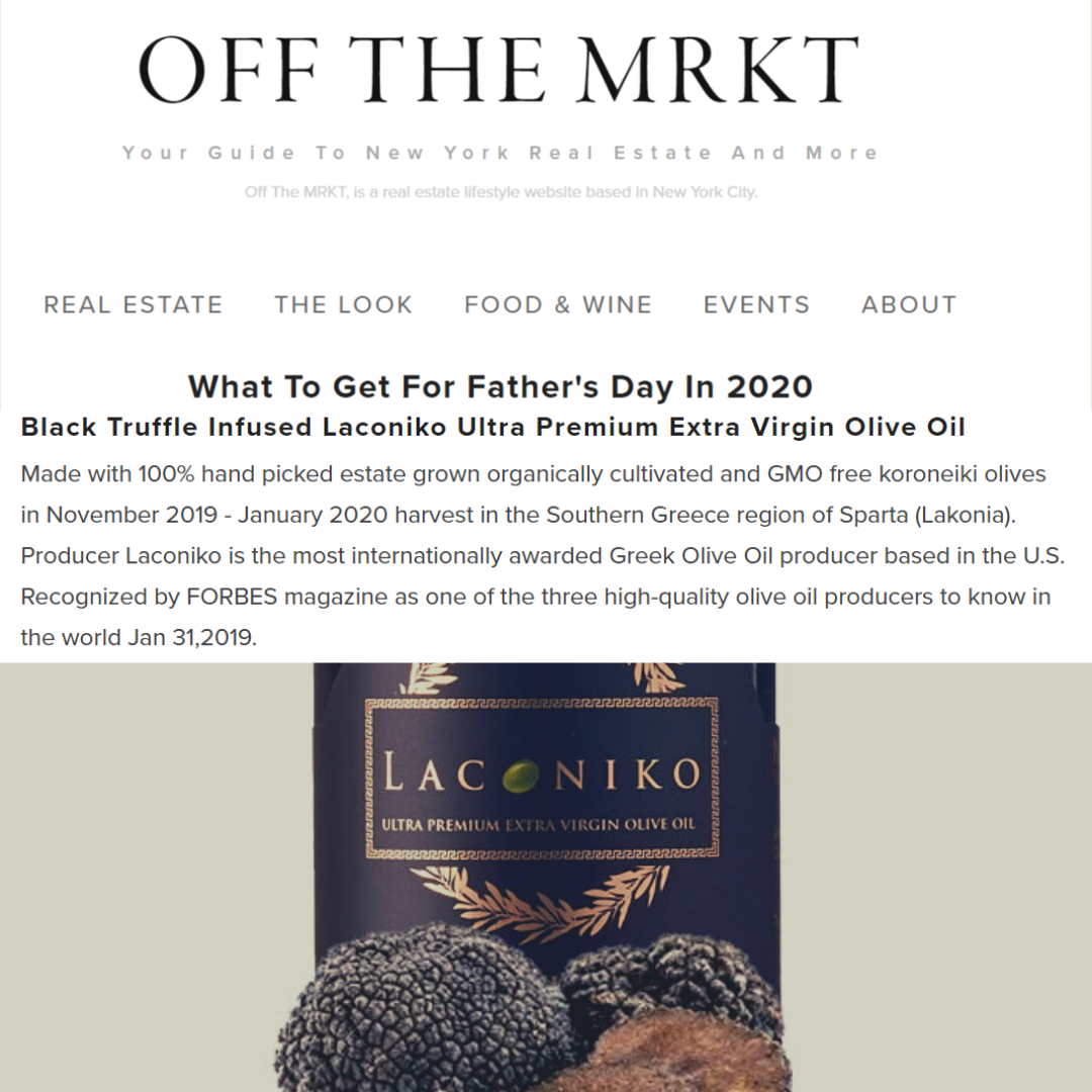 Laconiko - Vente Huile d'olive - Huile d'olive extra vierge à la truffe noire Laconiko4