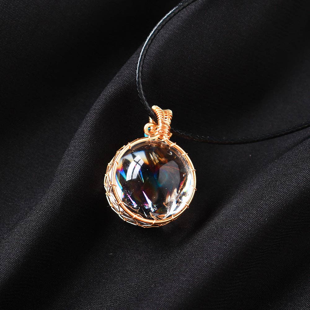 Moon Rituals - Vendita all'ingrosso Collana con ciondolo/pendaglio - Collana al Quarzo ad Alta Frequenza Luminosa - Pendente in Argento Sterling per Intuizione e Connessione Spirituale2