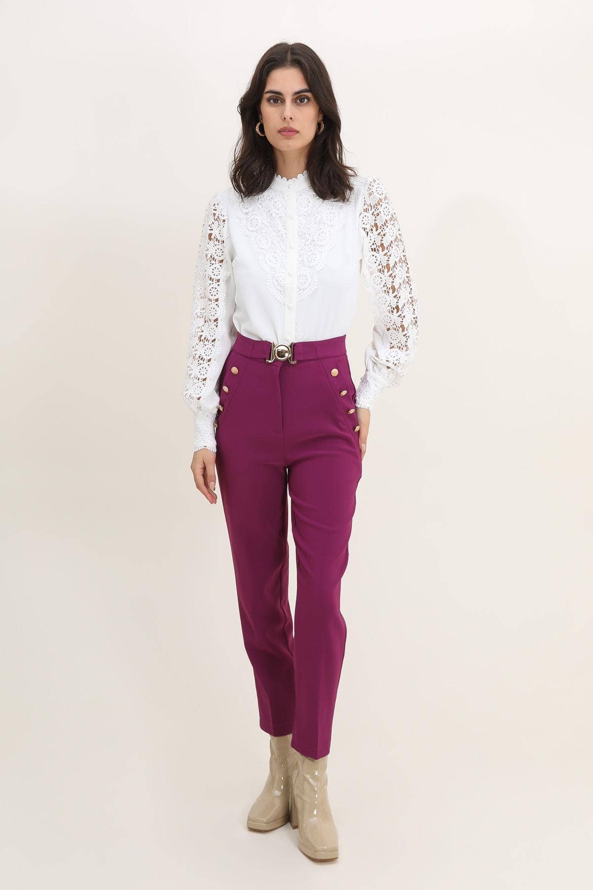 LULUMARY - Wholesale Pants - Women's - Slim Pants P9338