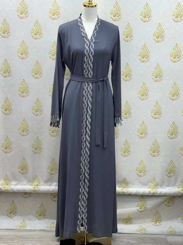 Palestinian Elegance - Wholesale Kaftan - Women's - Elegant Abaya: Style and Sophistication in Harmony21