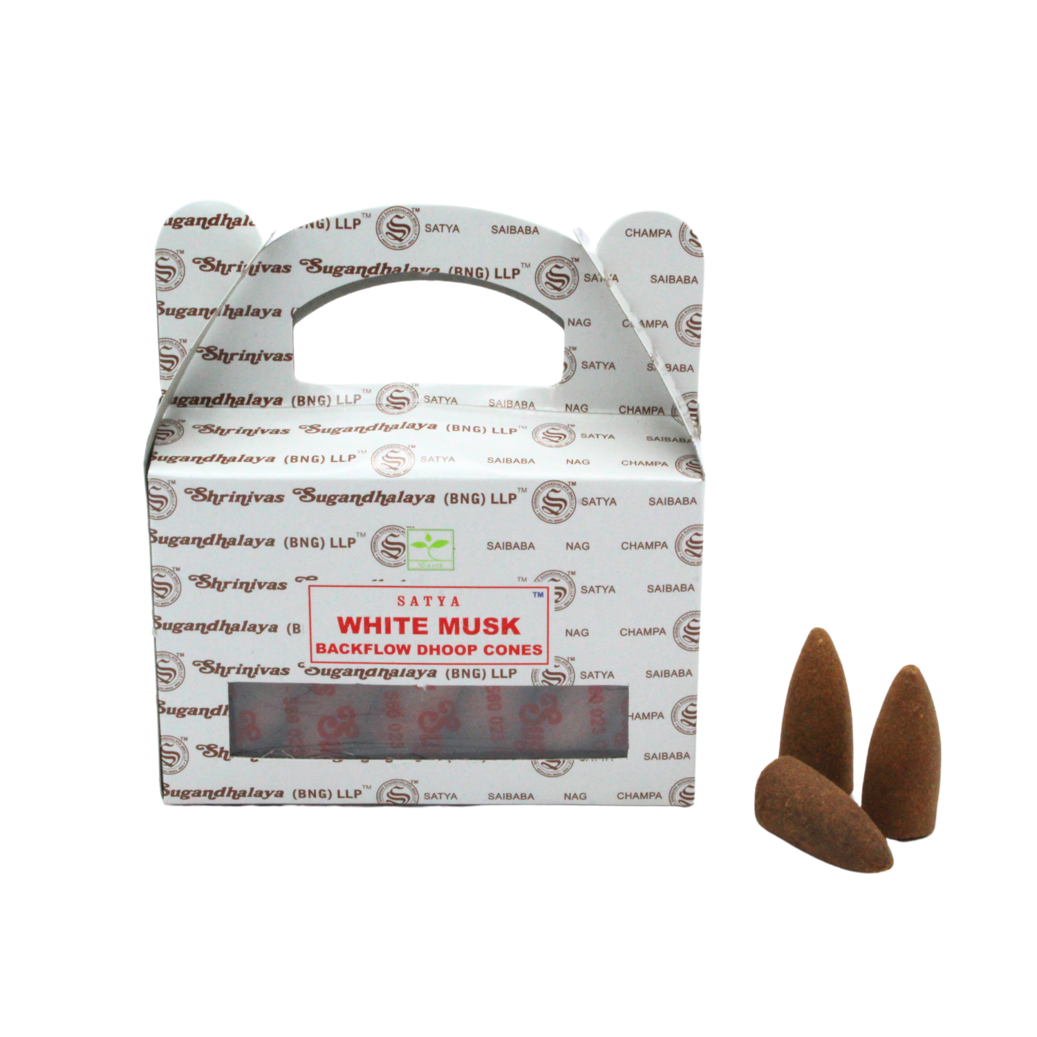 Eastern Trading - Wholesale Incense - Satya White Musk Backflow Dhoop Cones2