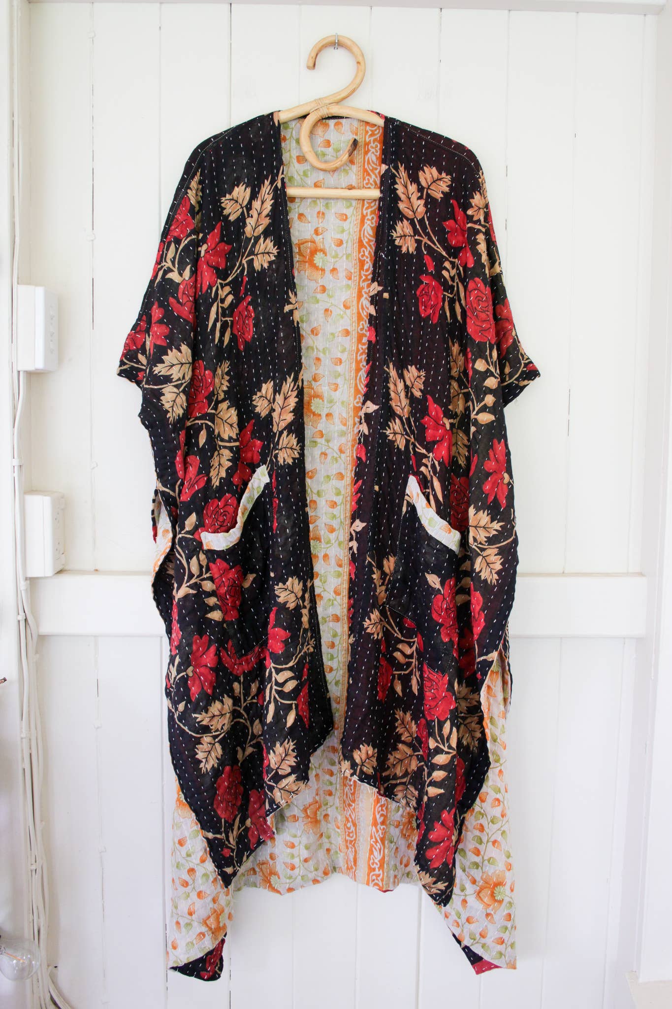 Renew Vintage - Wholesale Kimono - Women's - Kantha Ruana6