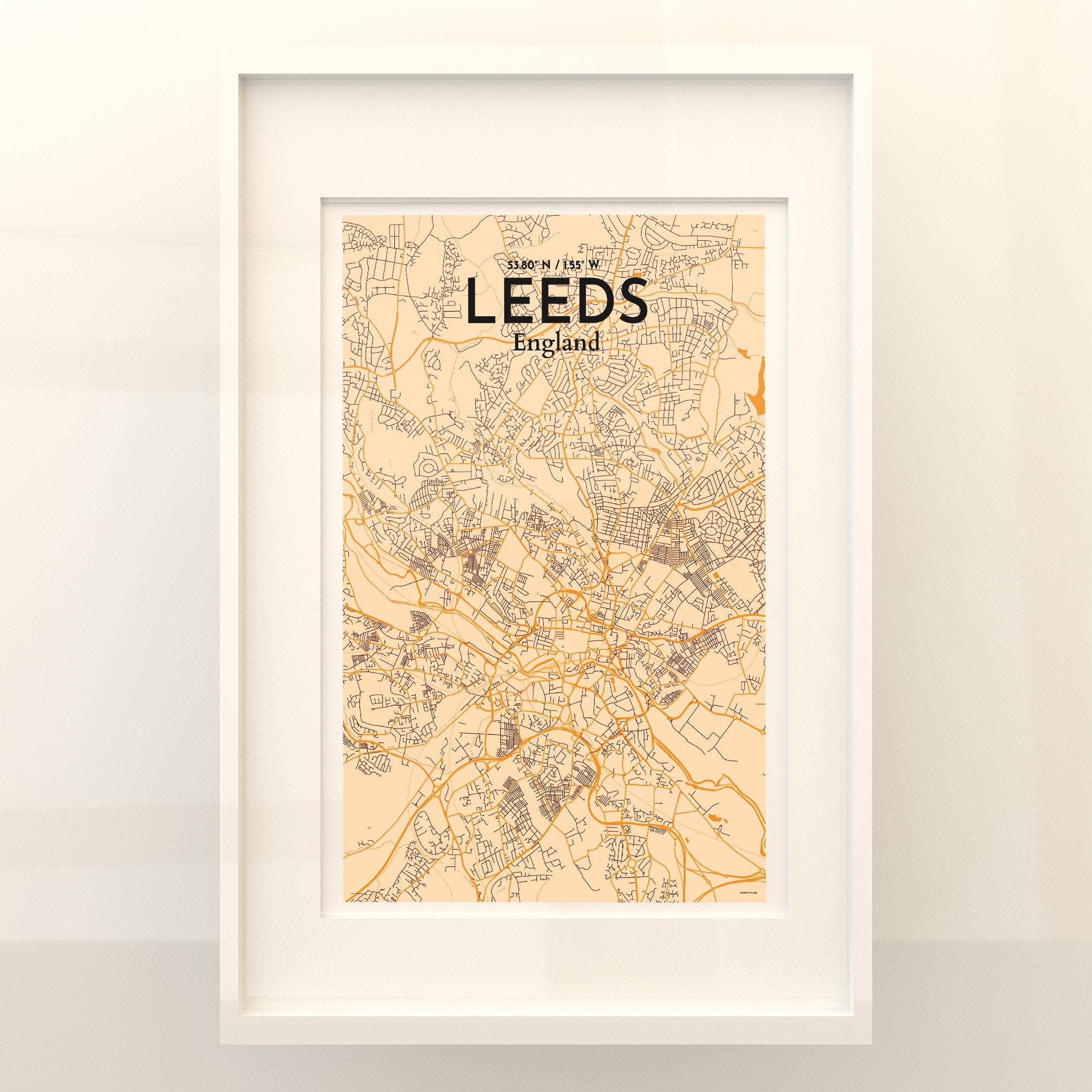 OurPoster.com – wholesale Poster – Leeds karta affisch73