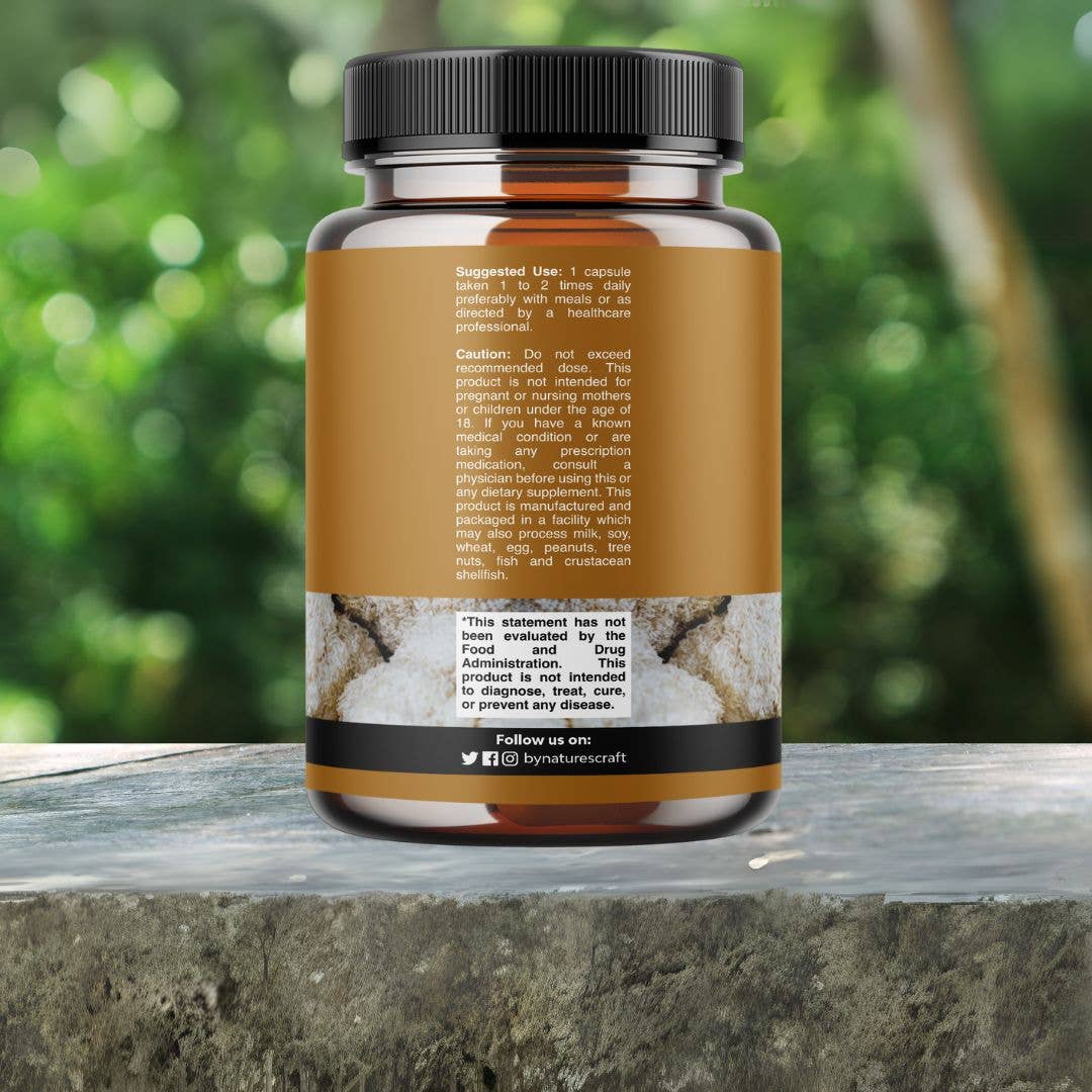 Nature's Craft - Wholesale Oral Supplement/Vitamin - Lion’s Mane Capsules –Mushroom Complex for Brain & Mind,30ct1