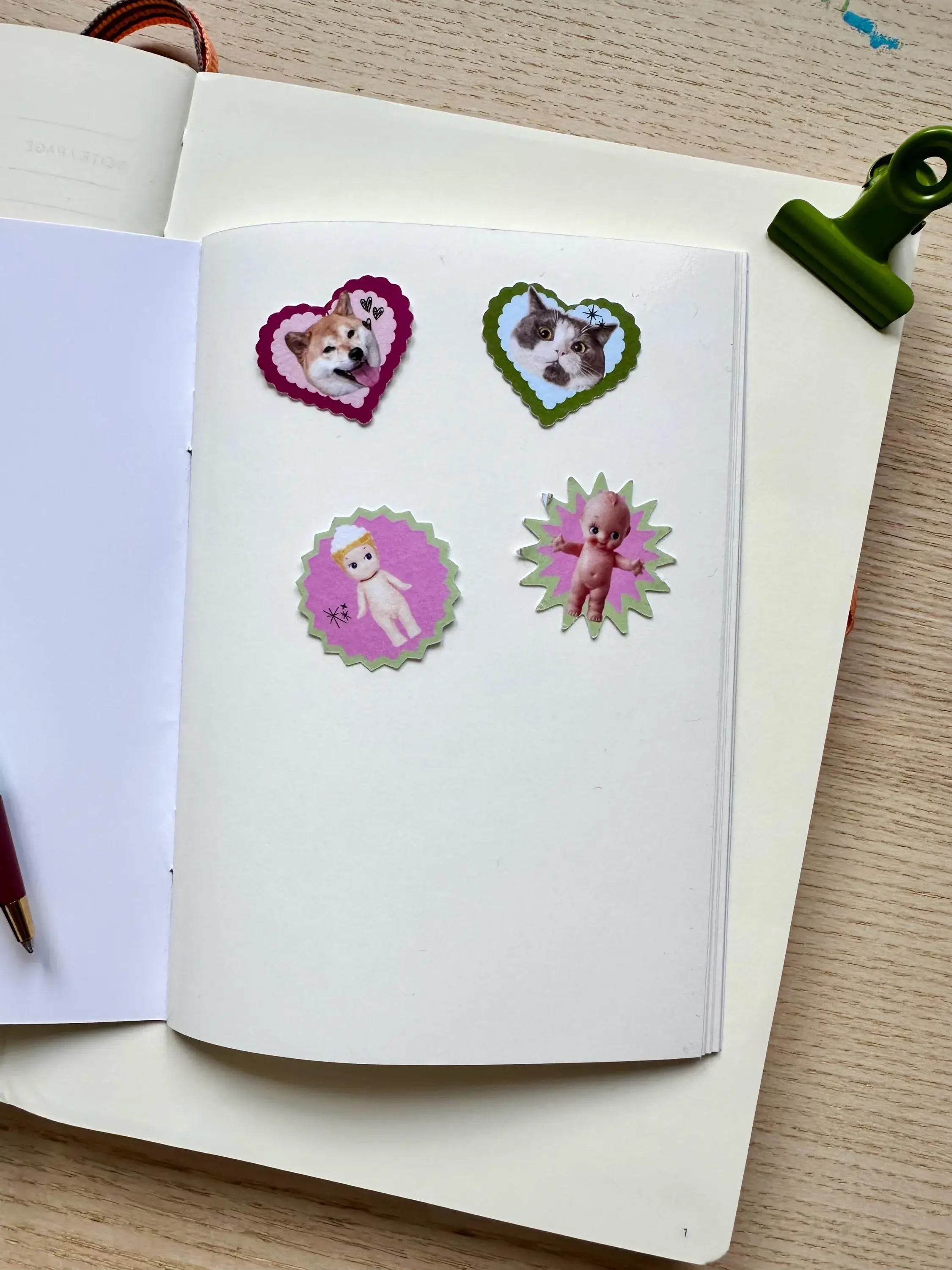 Shellflower - Wholesale Notebook - A6 Gingham Sticker Keeper Book4
