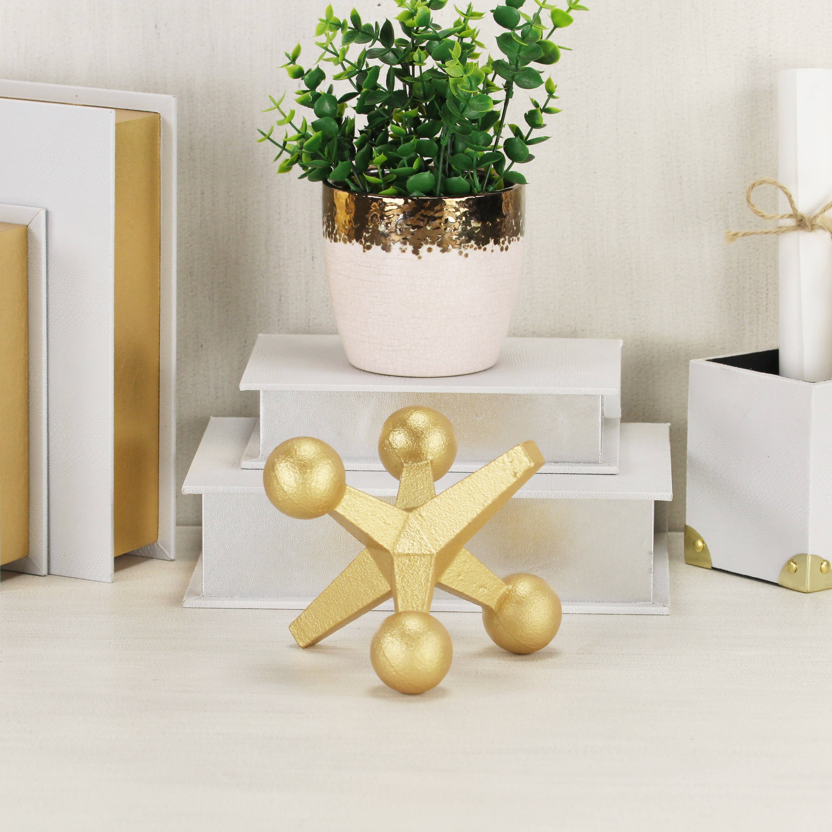 Cheungs Home Decor – wholesale Decorative tabletop object – Calix Golden Cast Iron Jack4