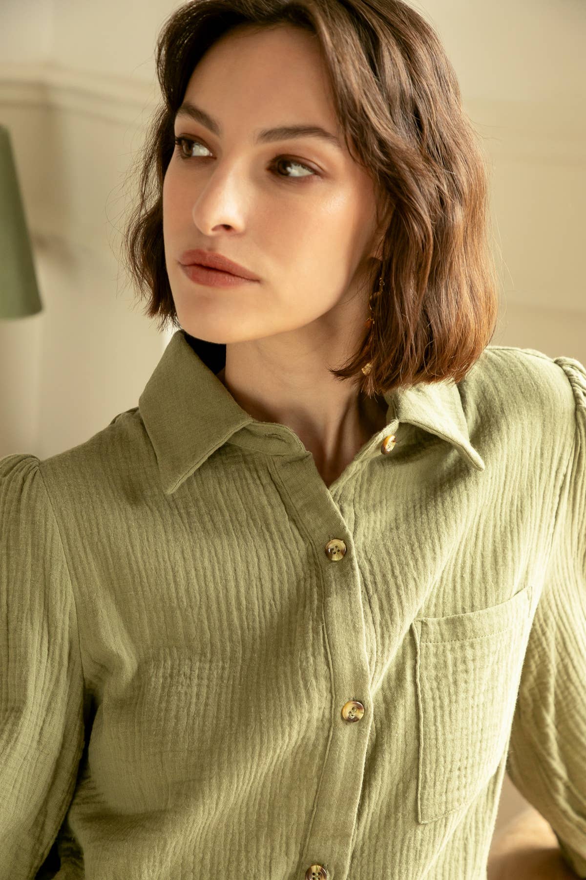 Calie Paris - Wholesale Button Down Shirt - Women's - THEOPHILE Shirt1