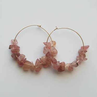 Granaat Ella oorbellen voor wholesale door Elle Brands LLC