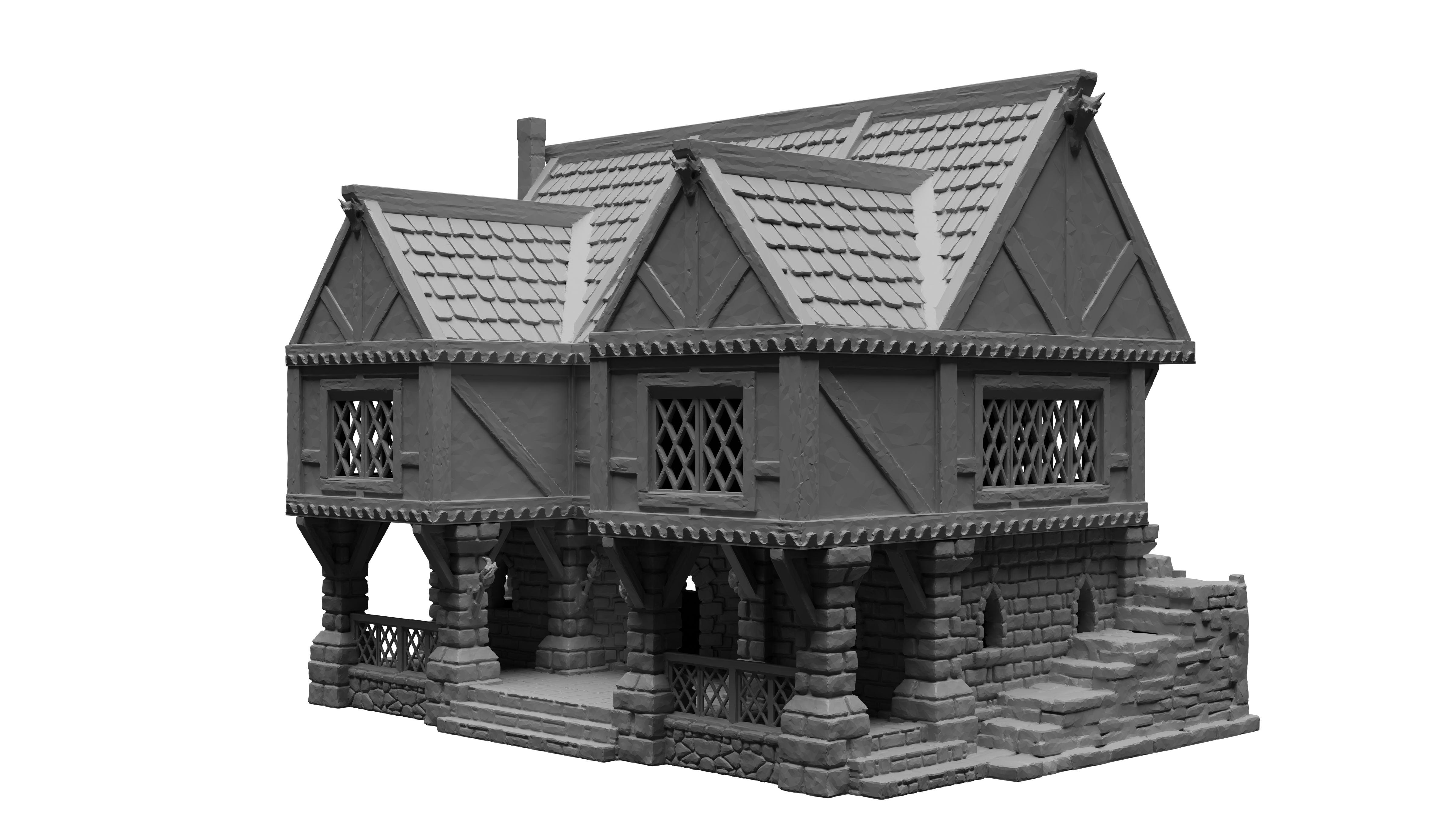 We Geek Together - Wholesale Decorative Tabletop Object - 3D Printed D&D Tavern Terrain | Modular Fantasy Building for Tabletop RPGs, Miniature Wargaming, Pathfinder, and TTRPG8