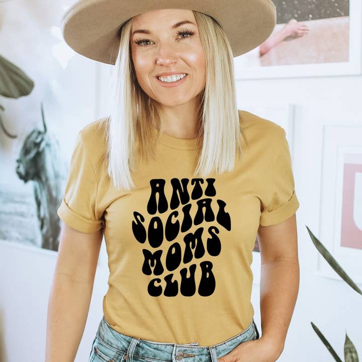 Antisocial Moms Club T-shirt | Graphic Top for wholesale by KM Clothing