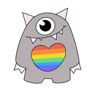 Autocolante Monstro do Orgulho por atacado de Southpaw Draws