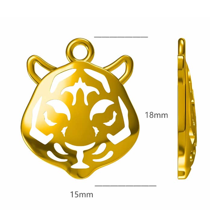 Fierce Tiger Charm ~ Deep South Originals for wholesale by Deep South Originals Inc.