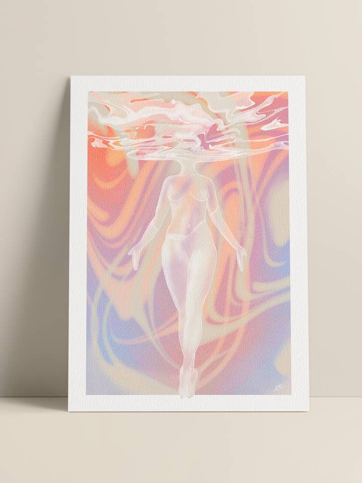 “Efflor-essence” illustrated poster for wholesale by Edouard Rowehy