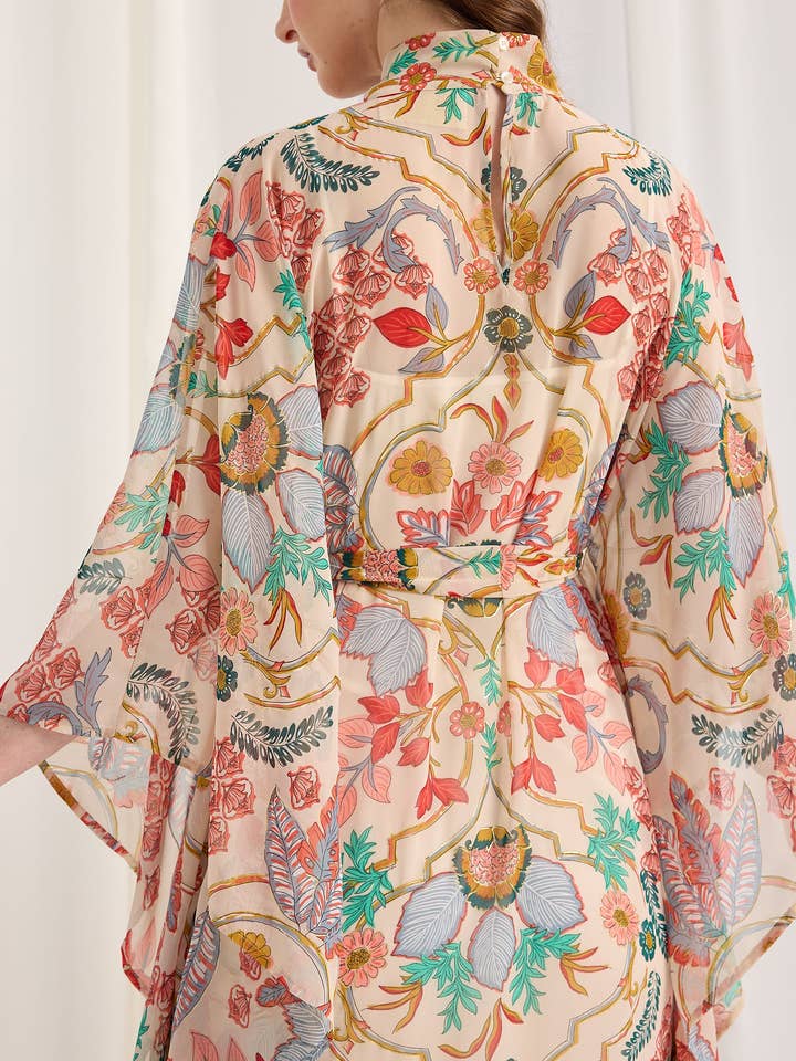 Store WF – wholesale Kaftan – Women's – Gold Lurex Belted Kaftan Dress6