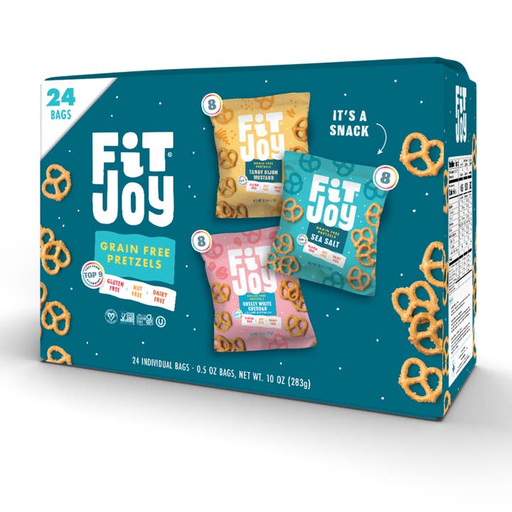 FitJoy Foods - Wholesale Puffed Snack - Pretzel Twists Single-Serve Variety Pack
