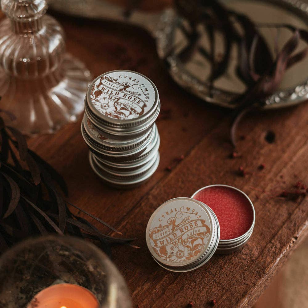 Coral & Moss – wholesale Lip stain/dye/tint – WILD ROSE TINTED SALVE2