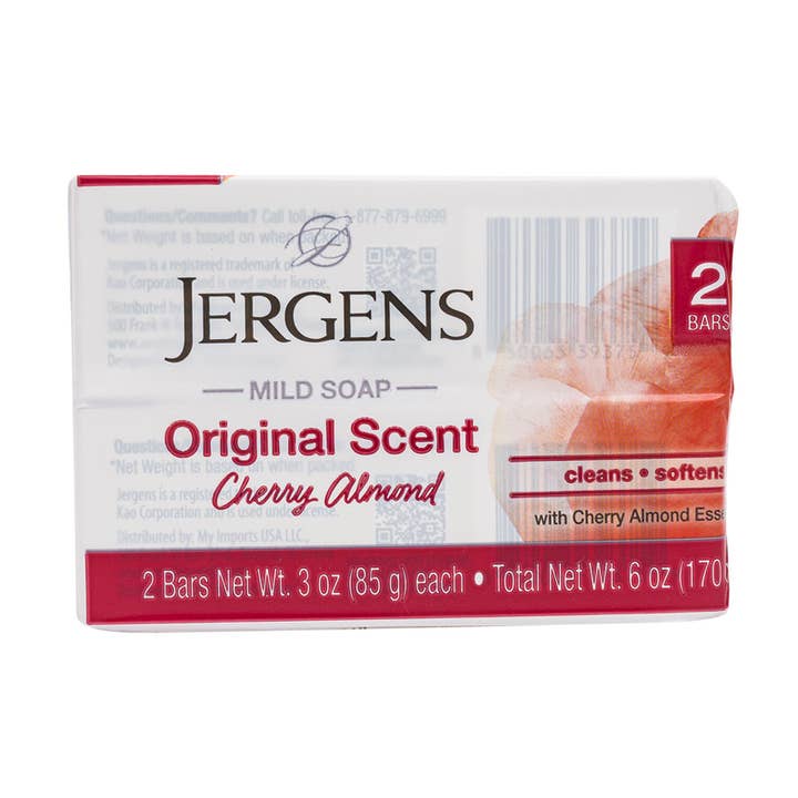 Jergens Mild Soap Cherry Almond 3 oz 2 Pack for wholesale by Deluxe Import Trading