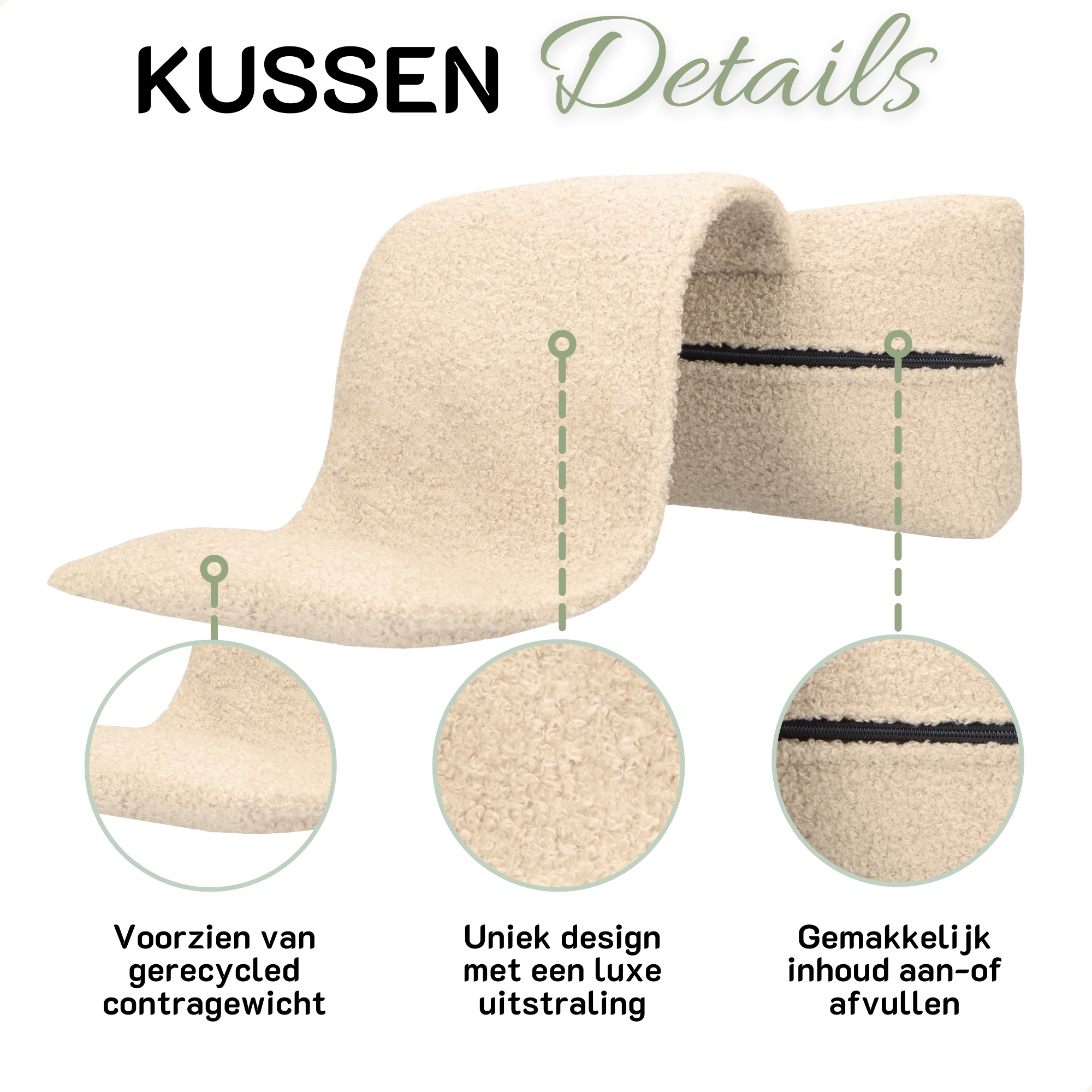 COHOSO - Wholesale Chair Cushion - Neck pillow SEMMI cream6