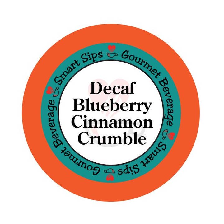 Decaf Blueberry Cinnamon Crumble Coffee Pods, 24 Count for wholesale by Smart Sips Coffee