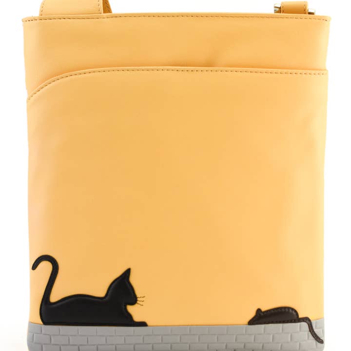 Cat & Mouse Cross Body Bag - 7306 95 for wholesale by Mala Leather