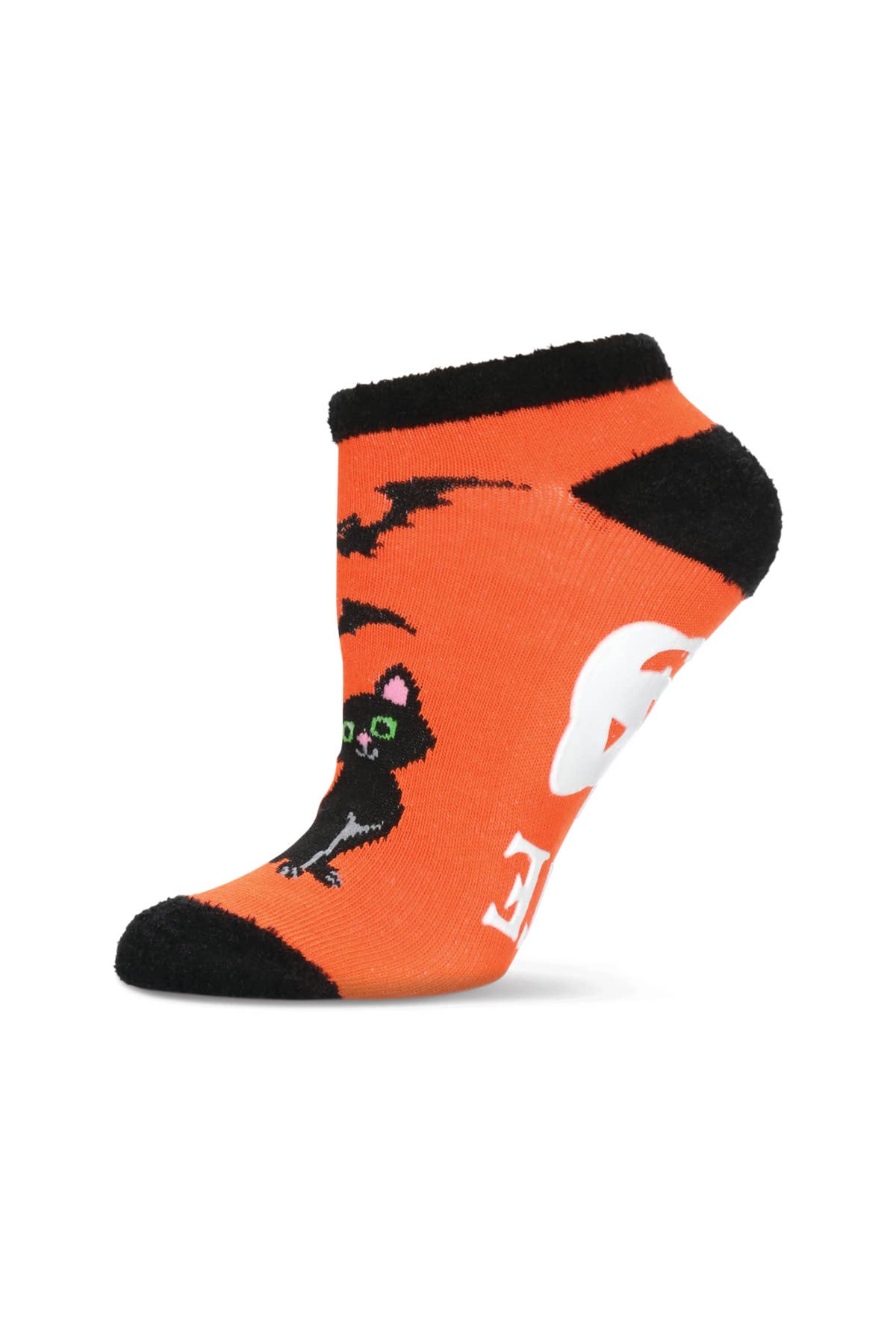 Alaranjado Meias com corte baixo para mulher Spooky Cat para venda a revendedores na Faire1