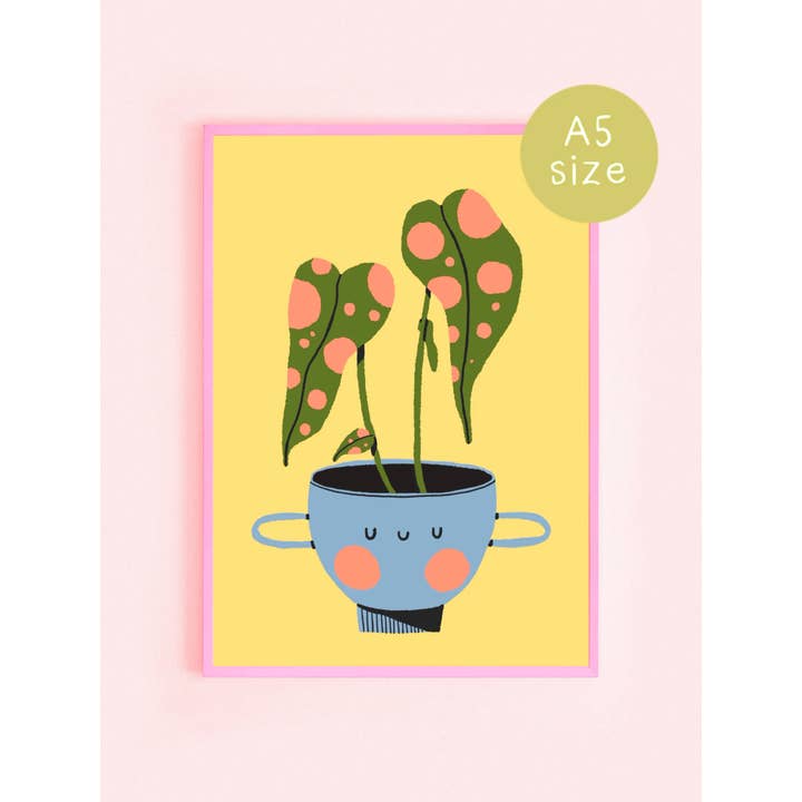 Bloemkolie - Venta al por mayor Ilustración - Lámina A5 planta polka dot / póster de ilustración botánica2