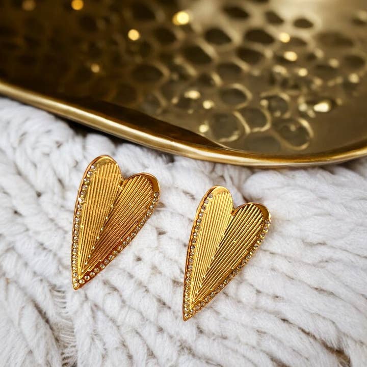 “KATE” stainless steel earrings for wholesale by TOURMALYN