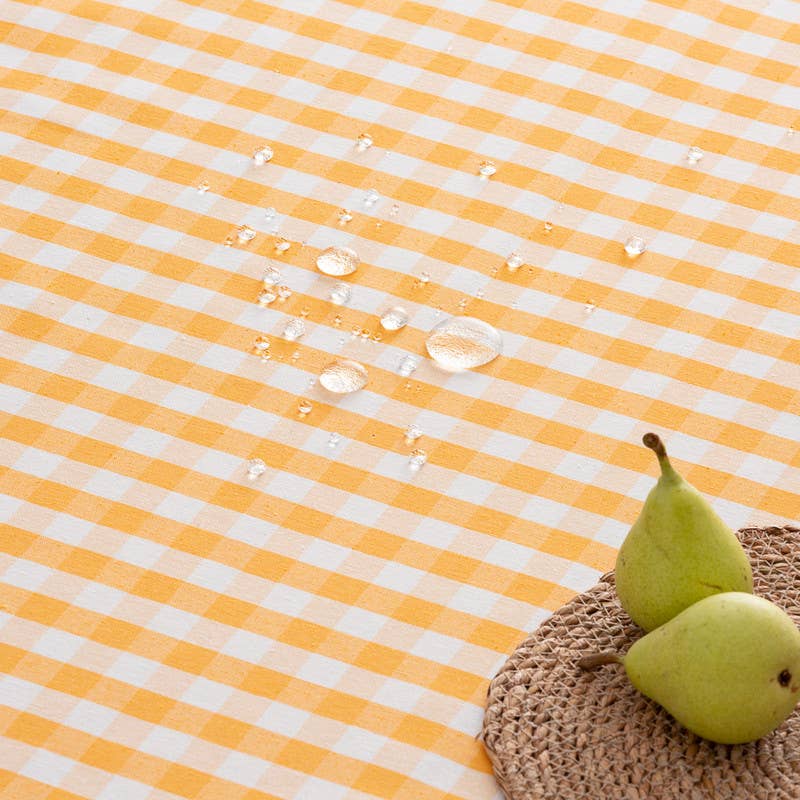 GAMUSI – wholesale Duk – Fläckbeständigt vaxdukstyg med vichy-rutigt bomullsmönster36