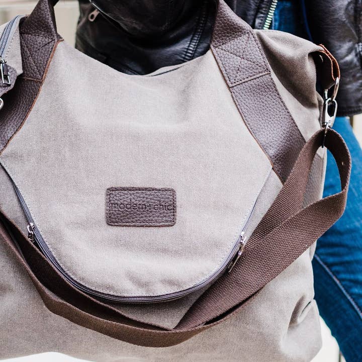 modern and chic - Wholesale Tote Bag - Women's - Kinsley Canvas Tote Shoulder Travel Handbag6