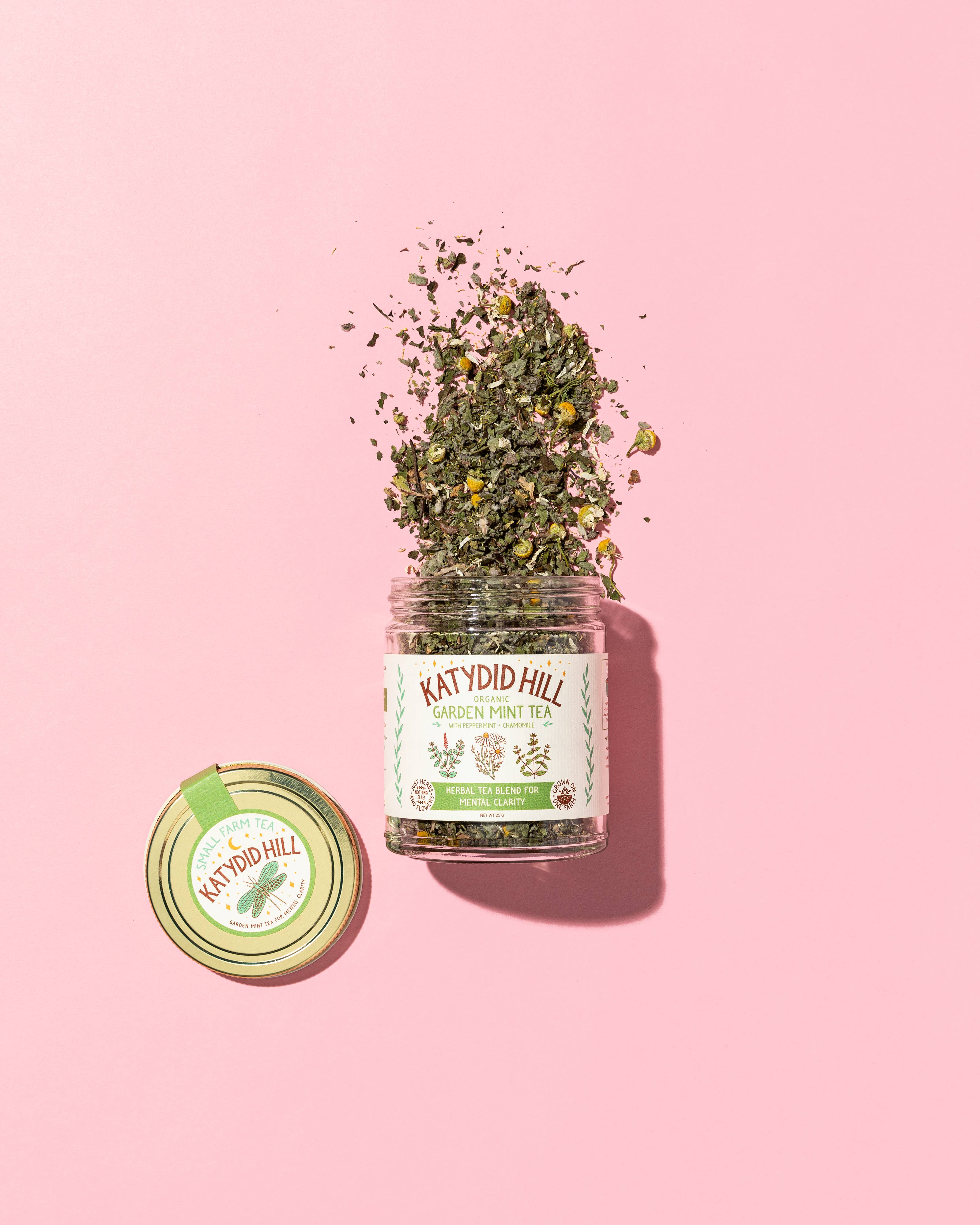 Katydid Hill Farm – Engroshandel Løs te – Garden Mint Tea - økologisk urtete blanding for mental klarhed1