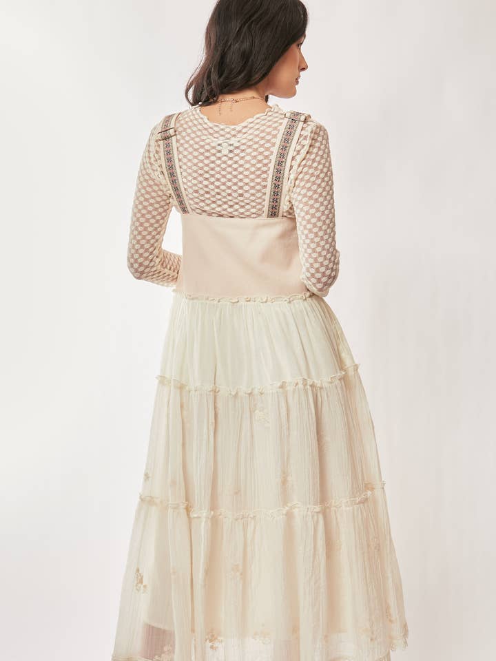 Davi & Dani - Wholesale Dress - Women's - FRONT POCKET EMBROIDERED LACE PINAFORE DRESS19