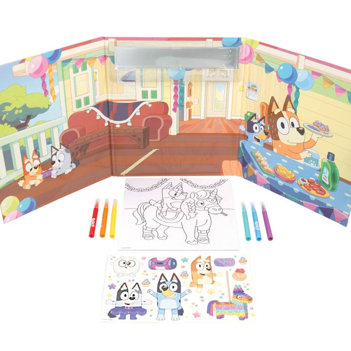 US Toy Company - Wholesale Preschool Book (3-5) - Bluey Sticker & Activity Playset1