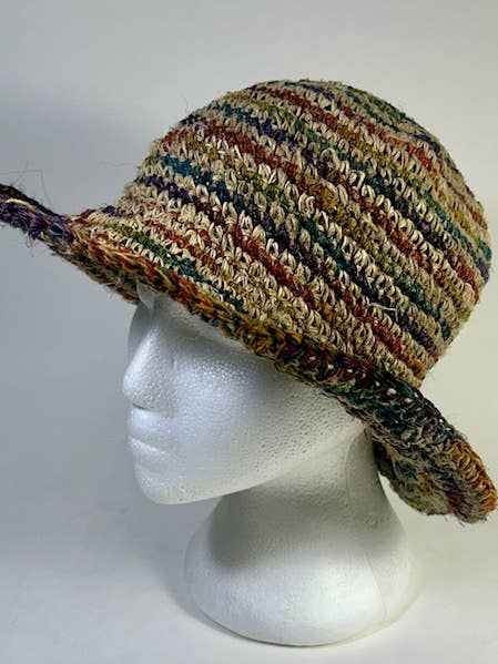 Hemp Sun Hat Color for wholesale by Foot Path Trading Co