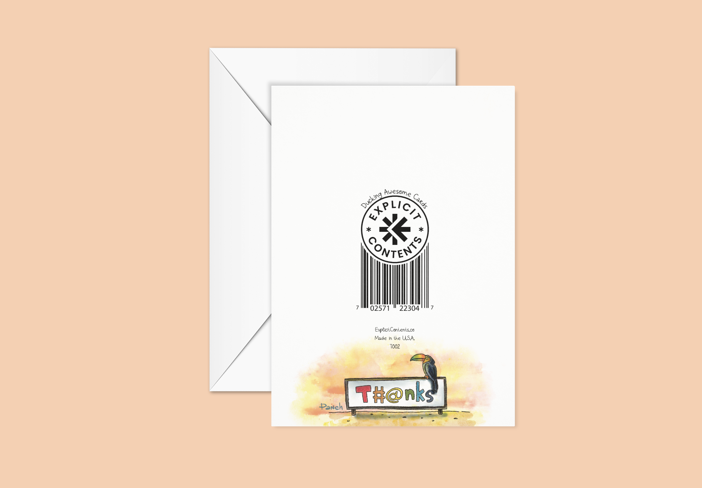 Explicit Contents - Wholesale Thank You Card - Bad Words2