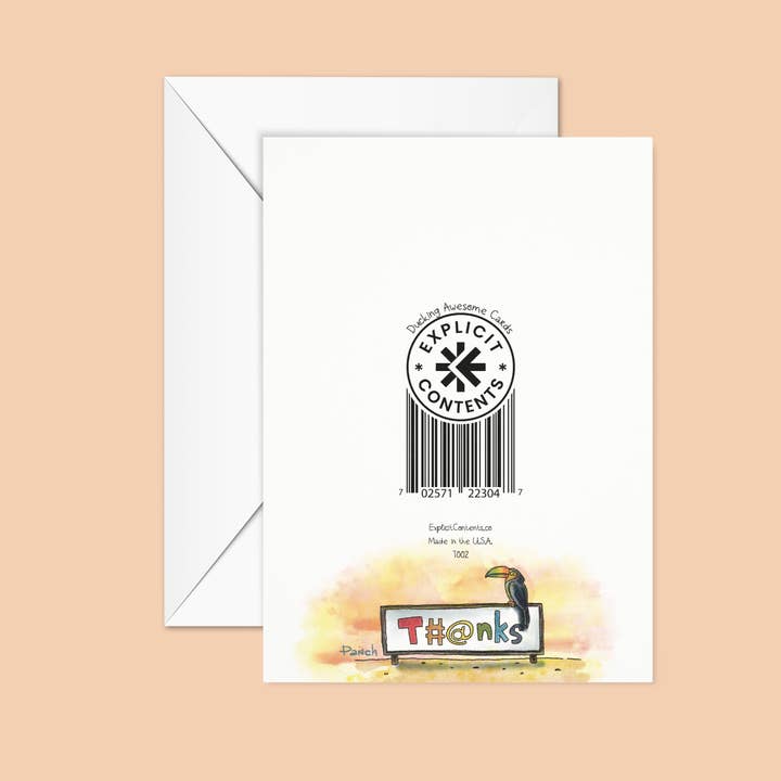 Explicit Contents - Wholesale Thank You Card - Bad Words2