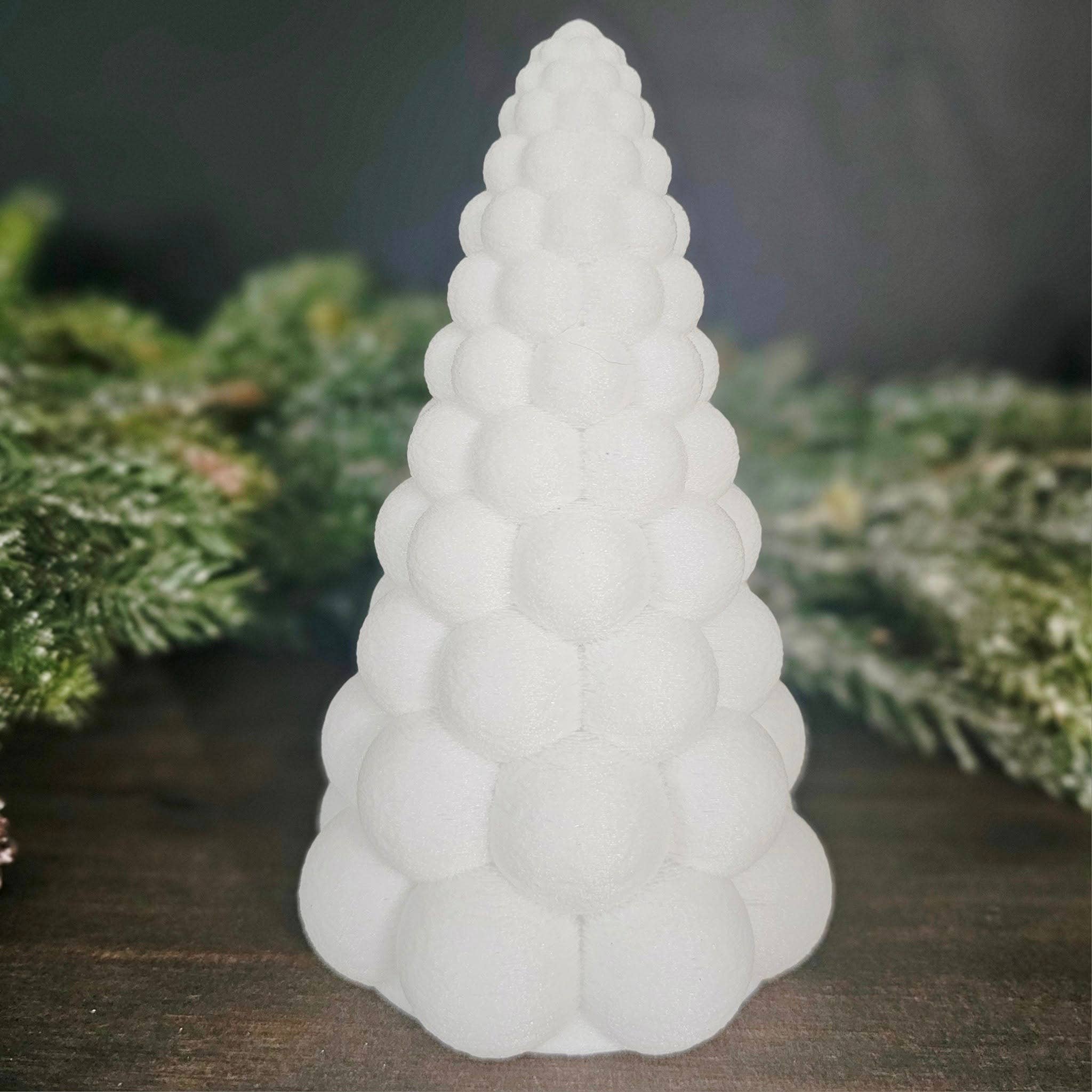 BD Lasers INC. - Vente Décoration de Noël - Décor de table de Noël moderne avec arbres à bulles3