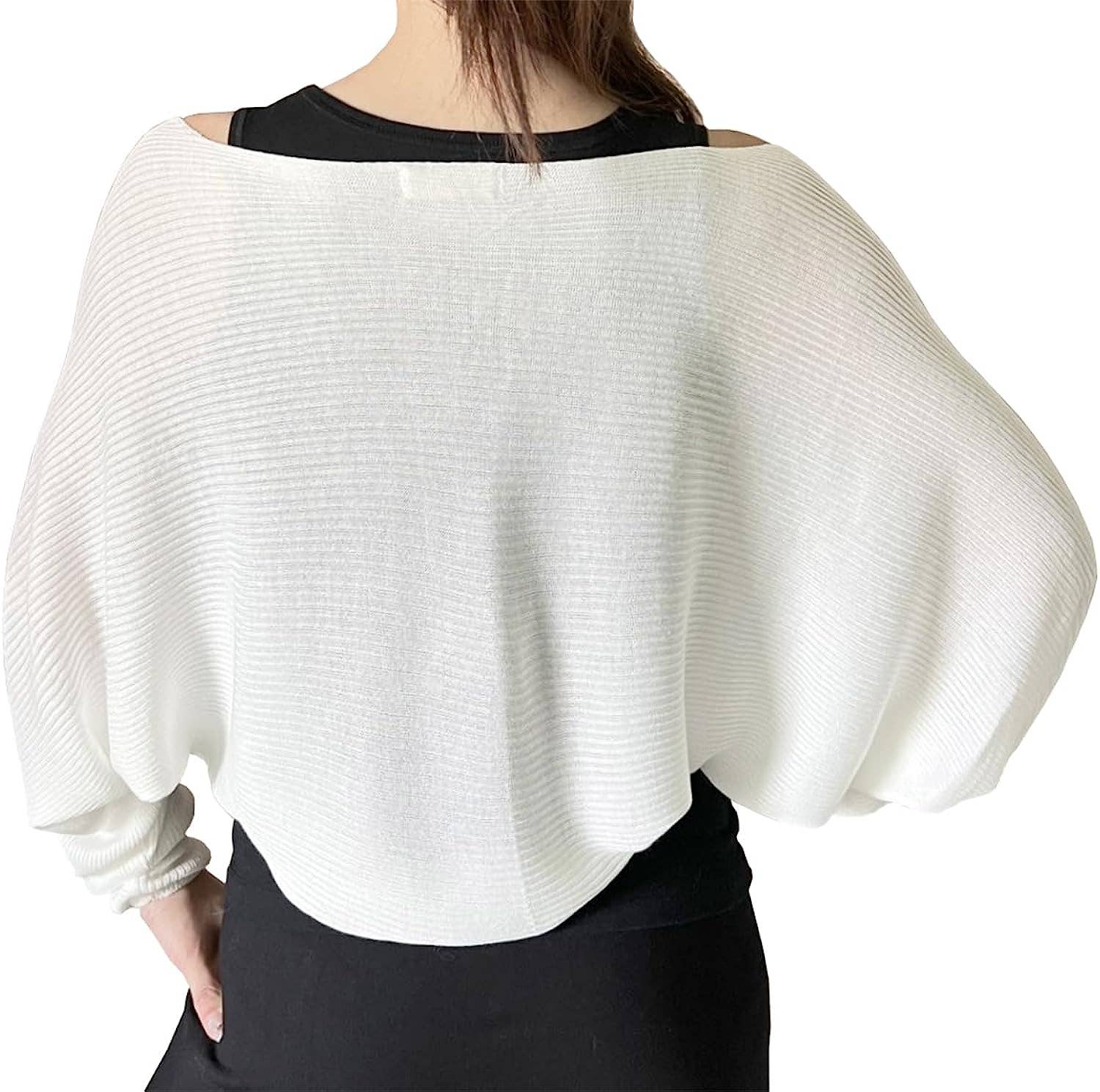 Fennco Styles – Engroshandel Cardigan - Dame – Ribstrikket cardigan bolero shrug28