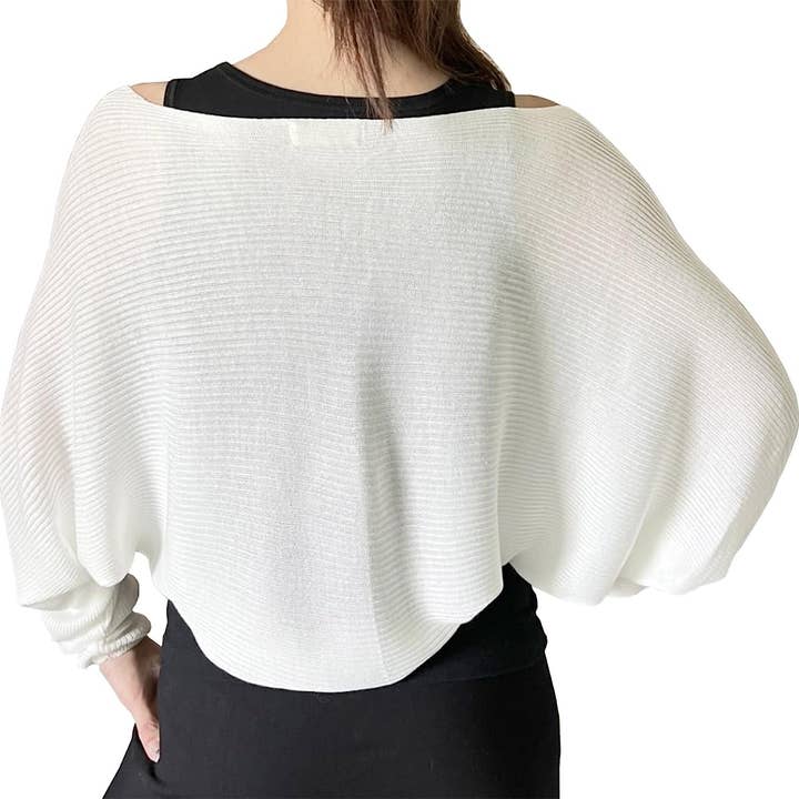 Fennco Styles – Engroshandel Cardigan - Dame – Ribstrikket cardigan bolero shrug28